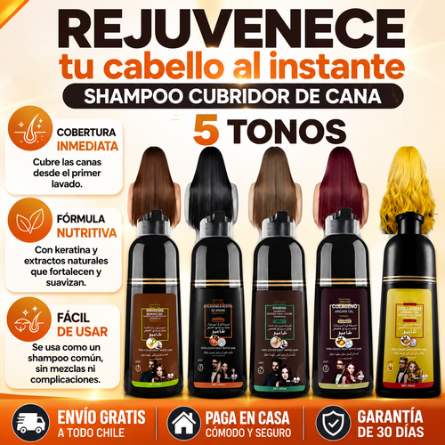 Shampoo cubridor de cana - REJUVENECE tu cabello al instante